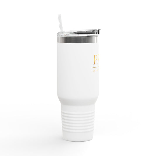 COLOR PRAZZ PRAY 40oz Insulated Travel Mug — Christian Faith Stainless Steel Tumbler