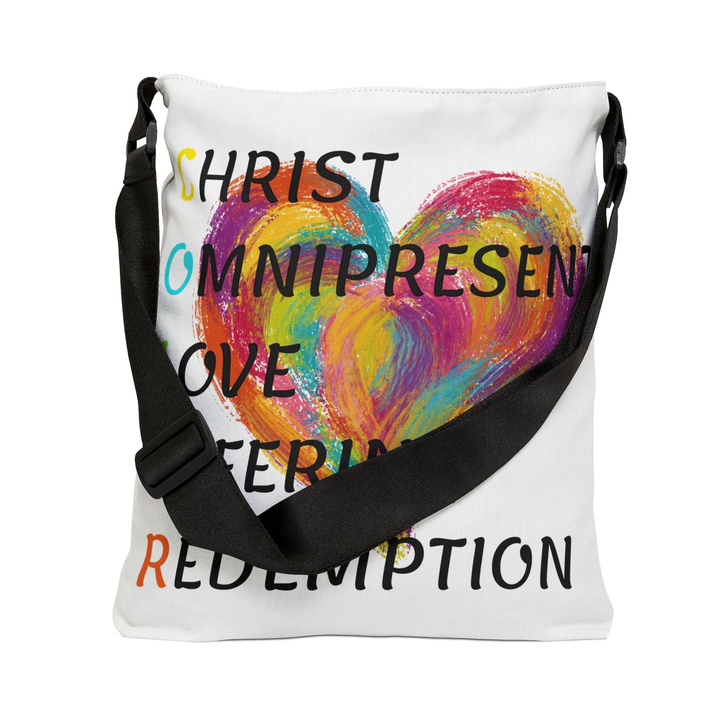 Color Heart Adjustable Tote