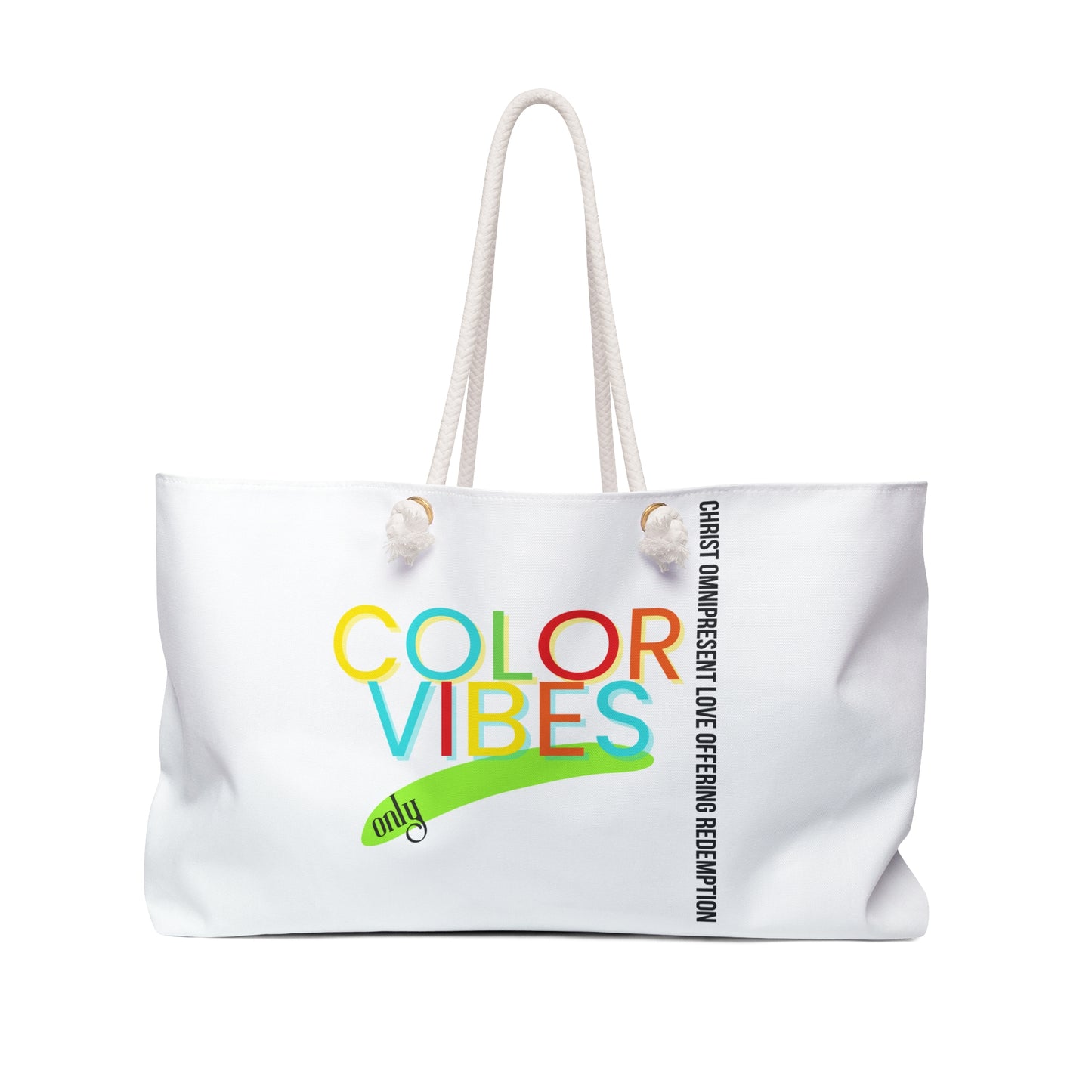 White Color Vibes Weekender Bag